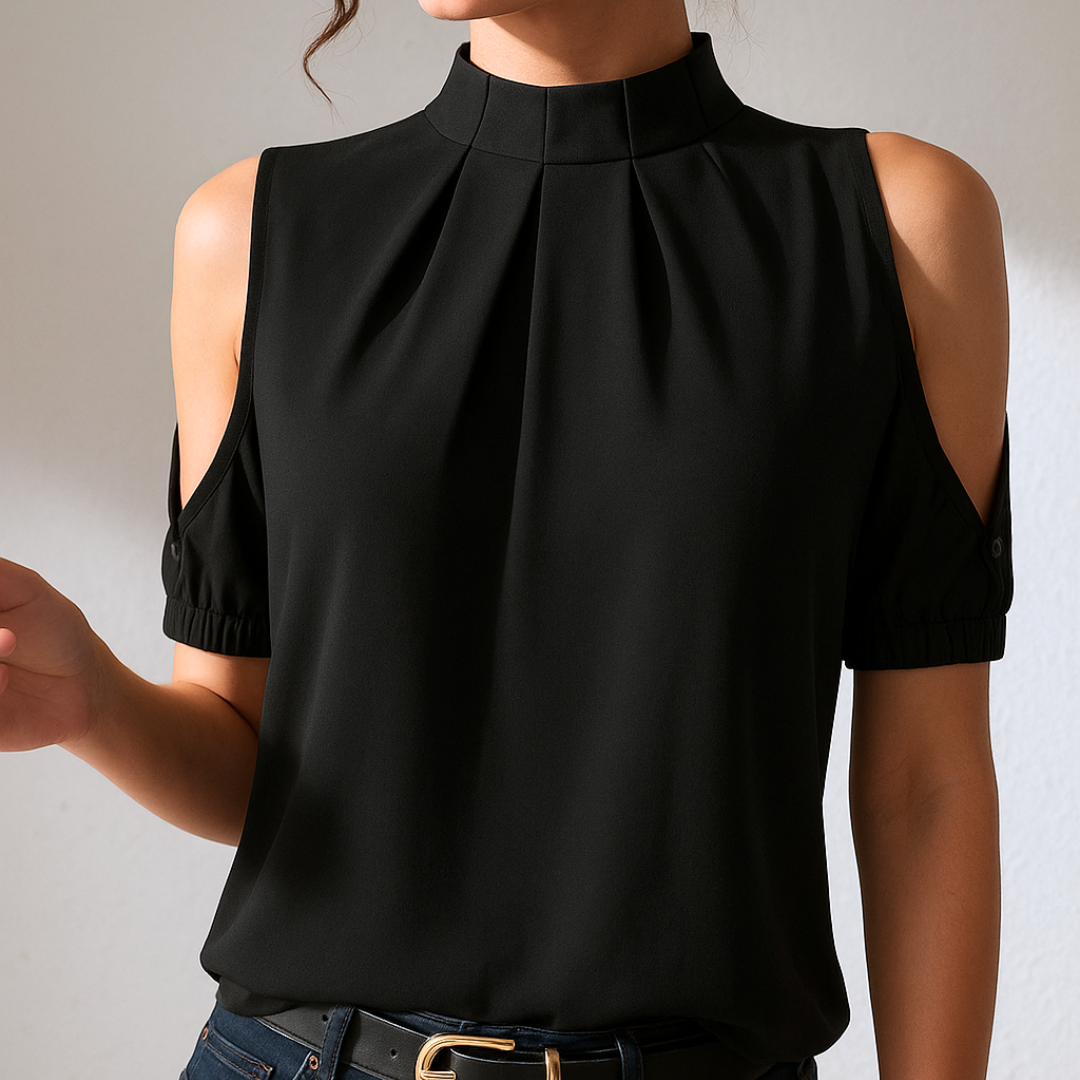 Inga Elegant Pleated Blouse