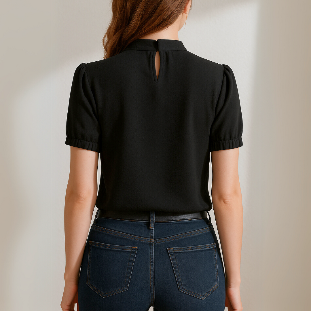 Inga Elegant Pleated Blouse