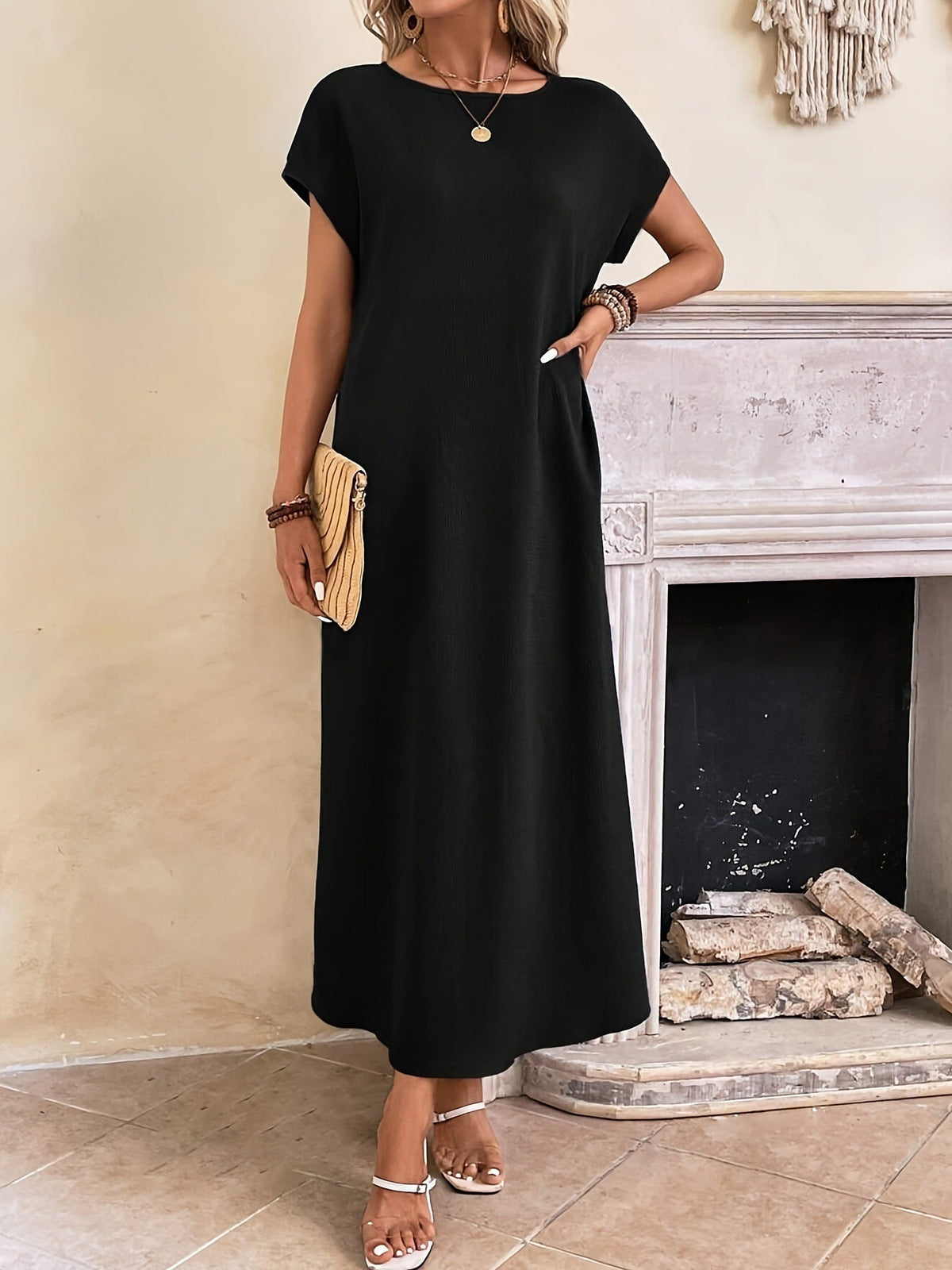Margaux Elegant Minimalist Maxi Dress
