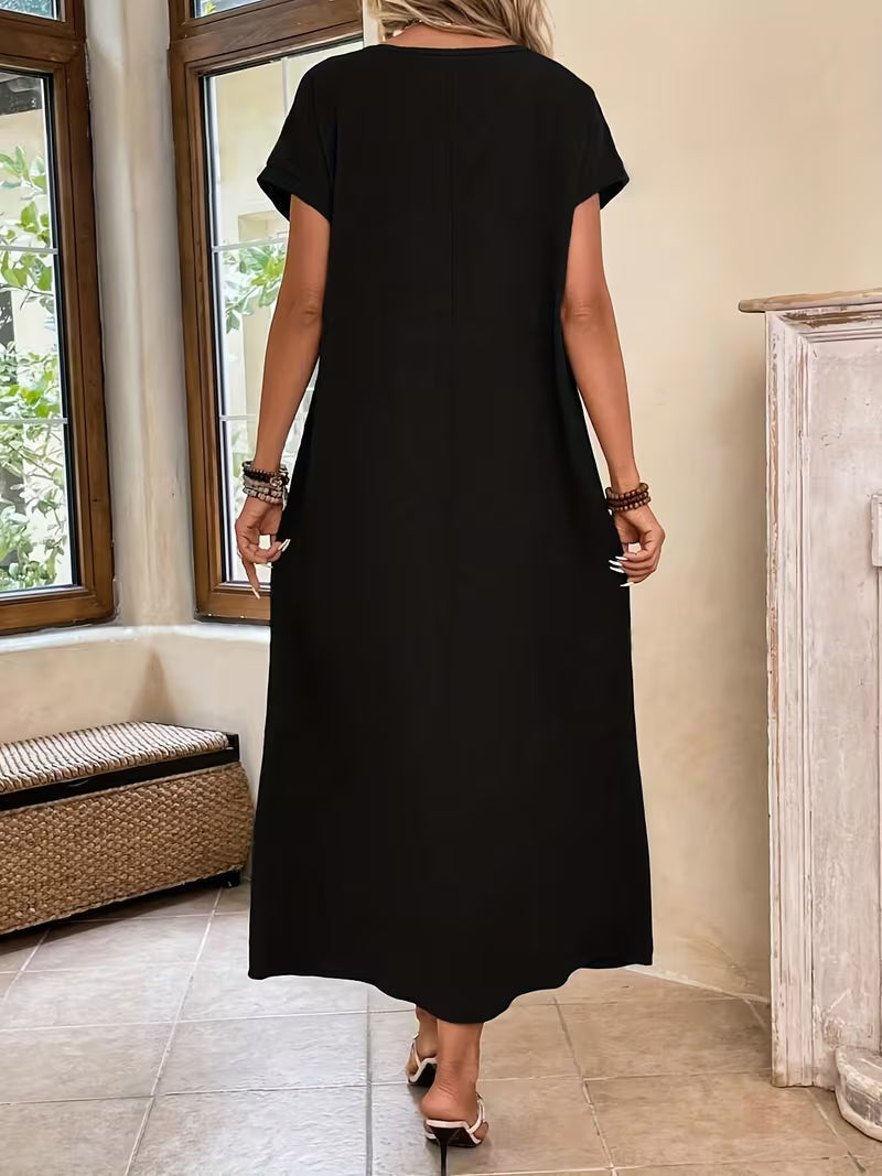 Margaux Elegant Minimalist Maxi Dress