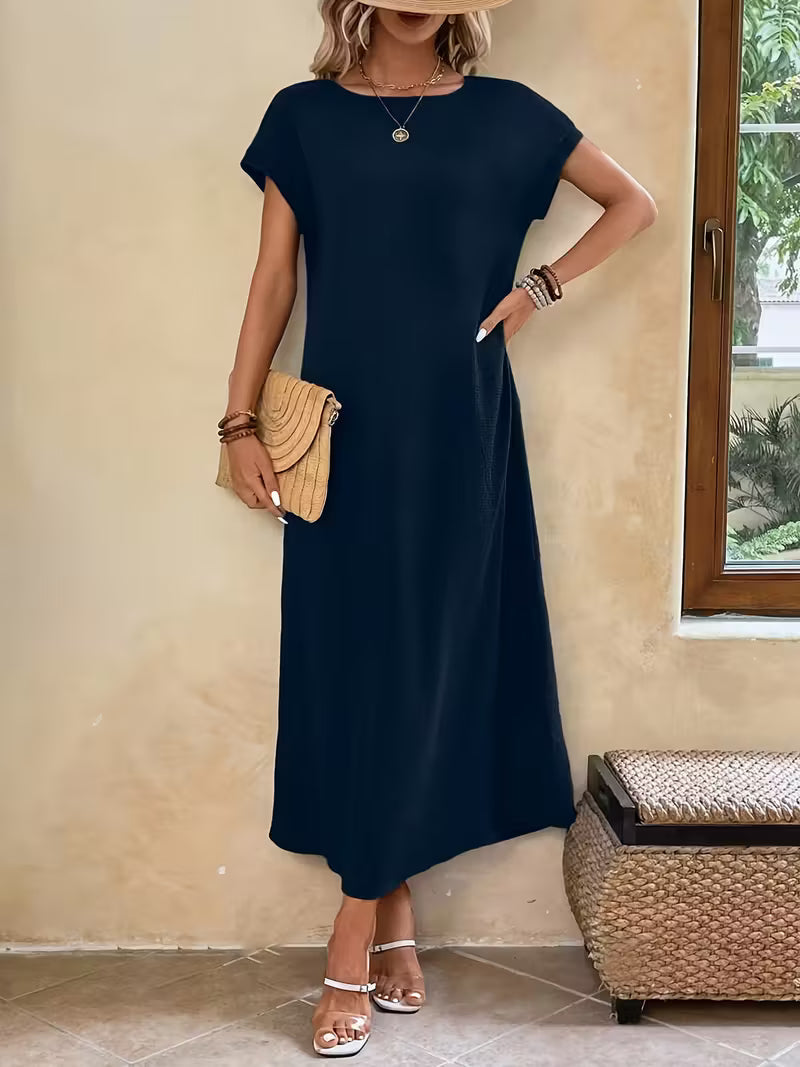 Margaux Elegant Minimalist Maxi Dress
