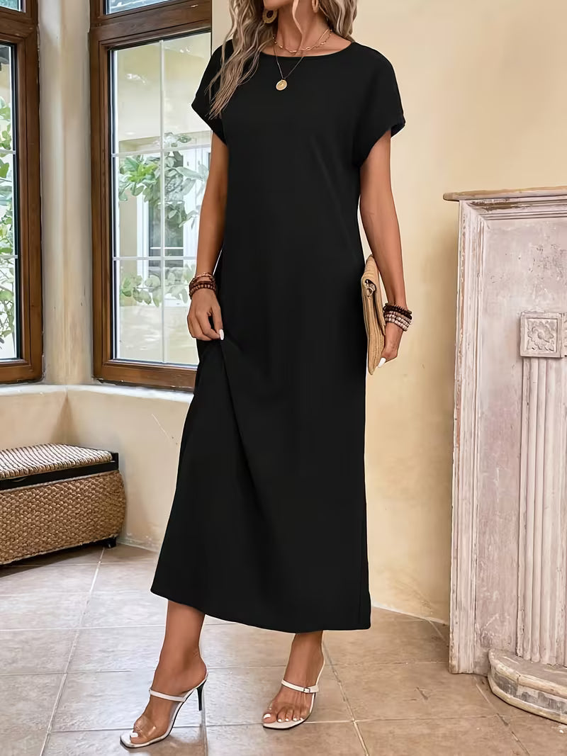 Margaux Elegant Minimalist Maxi Dress
