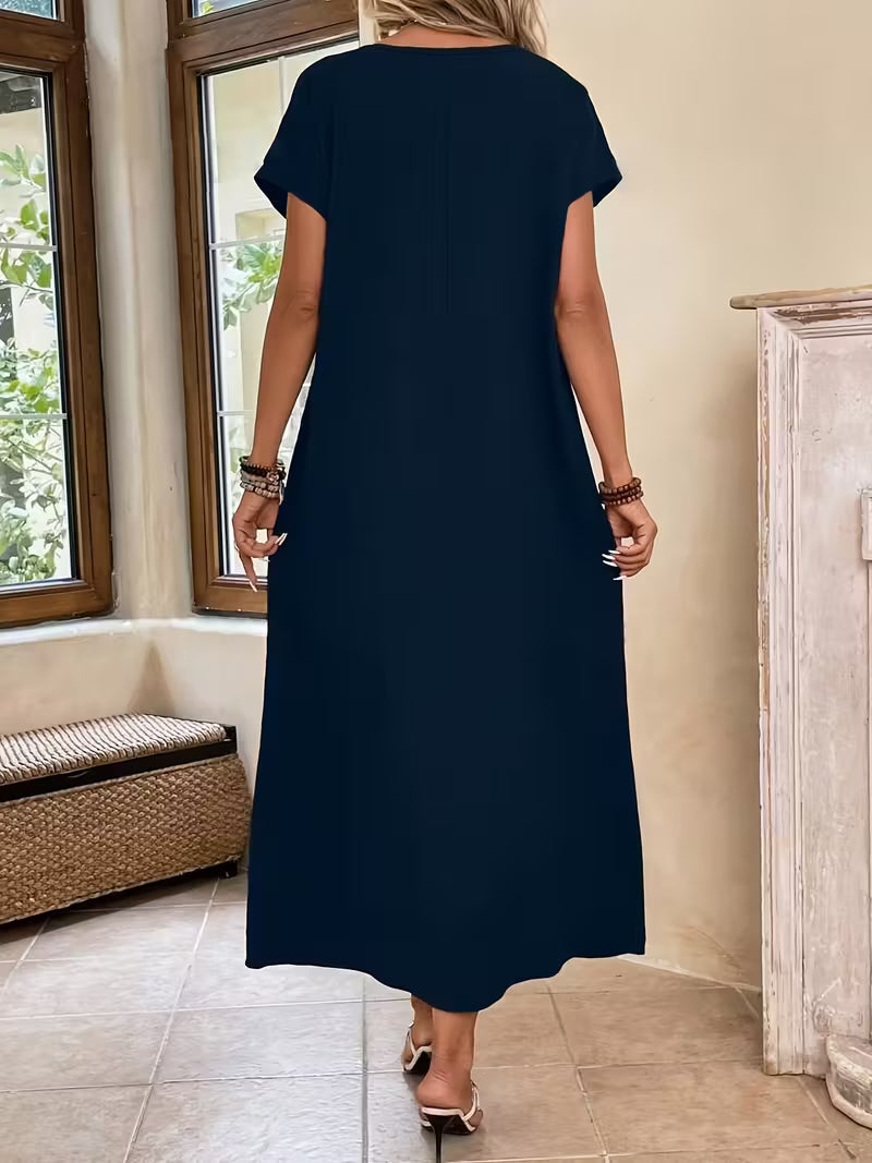 Margaux Elegant Minimalist Maxi Dress