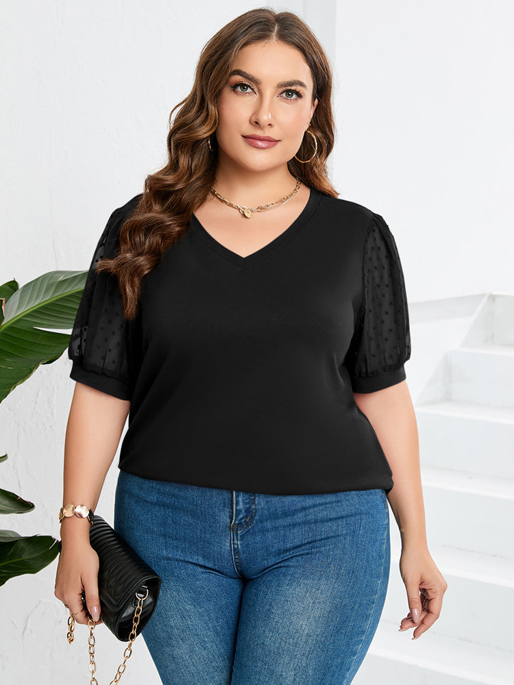 Élise Casual V-Neck Top
