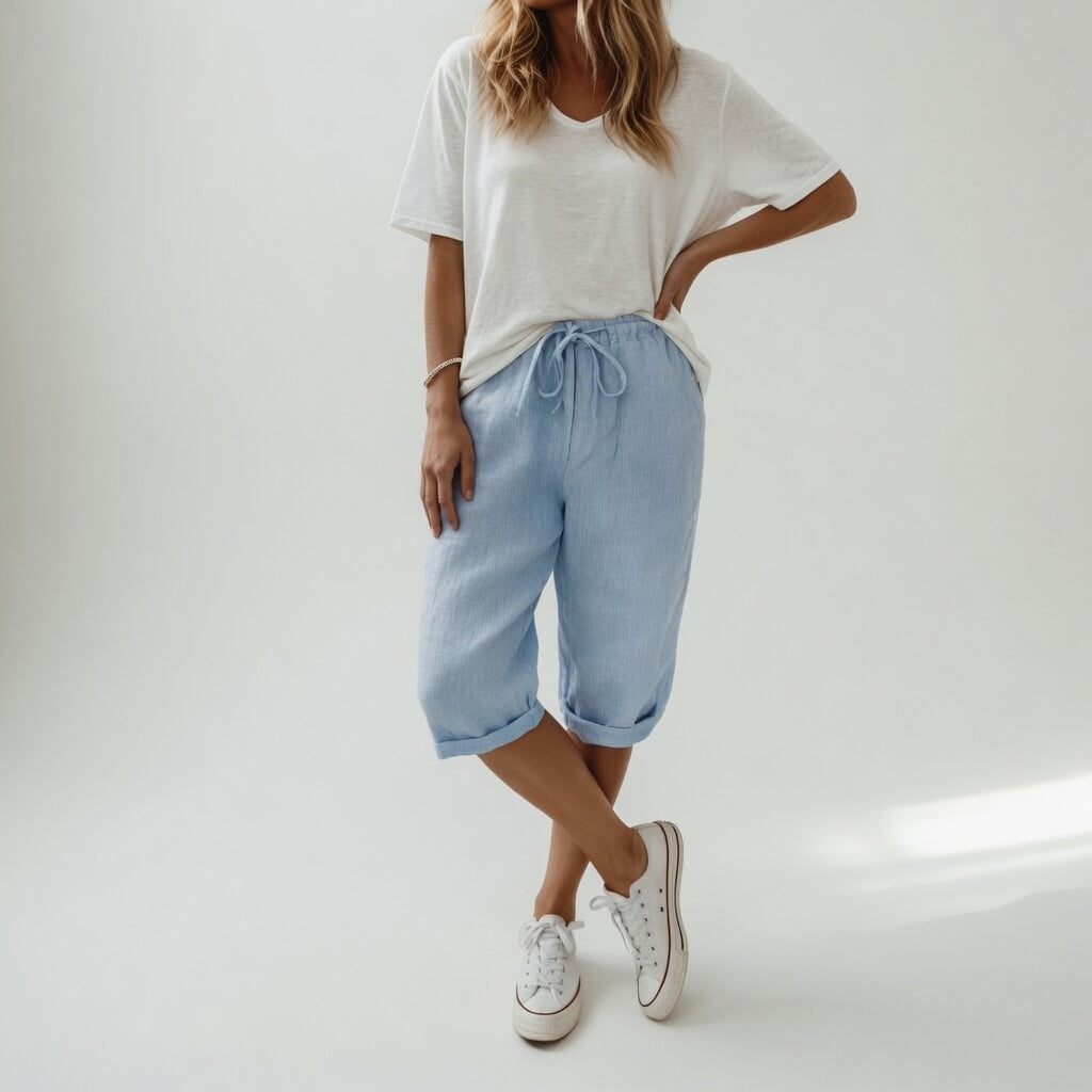 Fernande Relaxed Cotton Bermuda Shorts