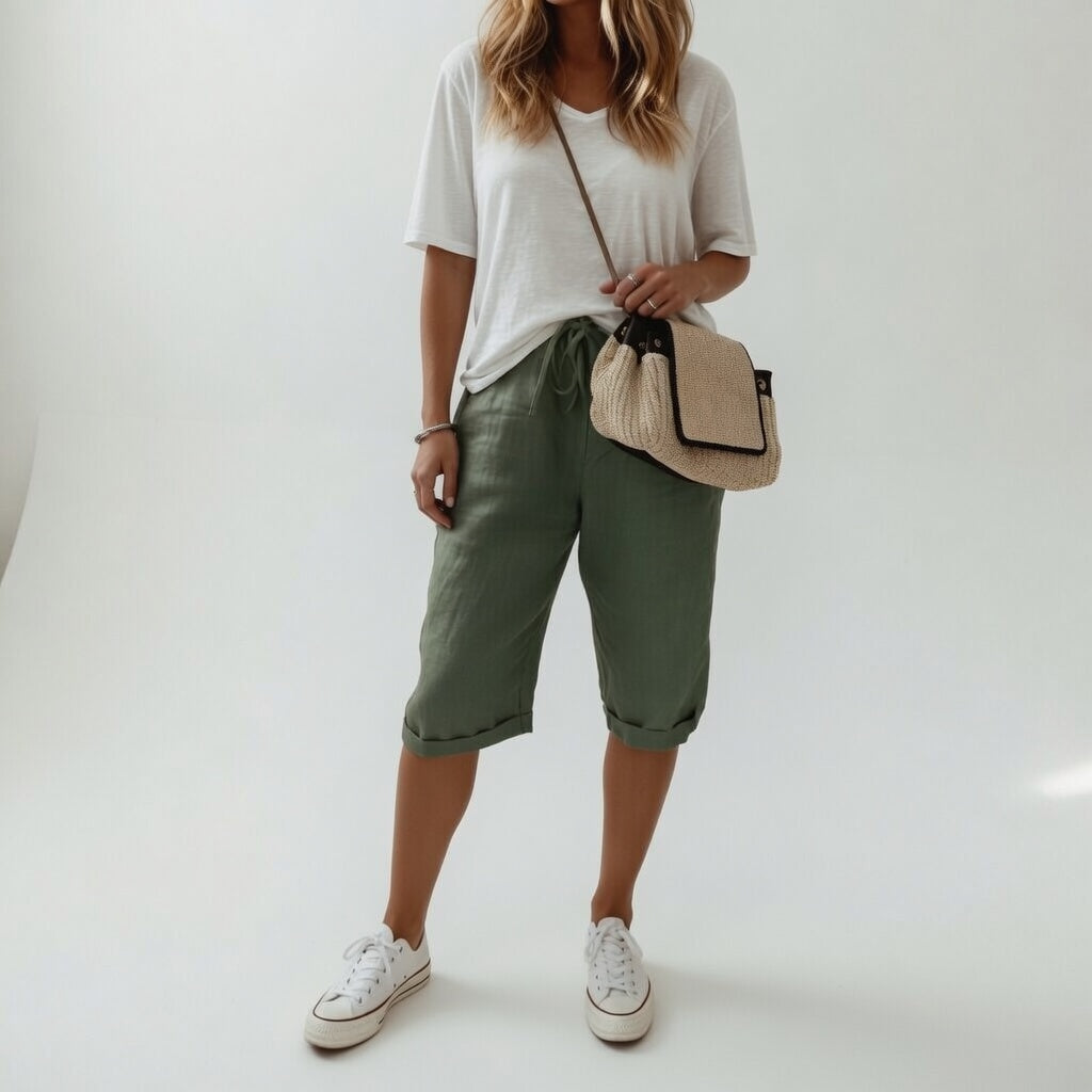 Fernande Relaxed Cotton Bermuda Shorts