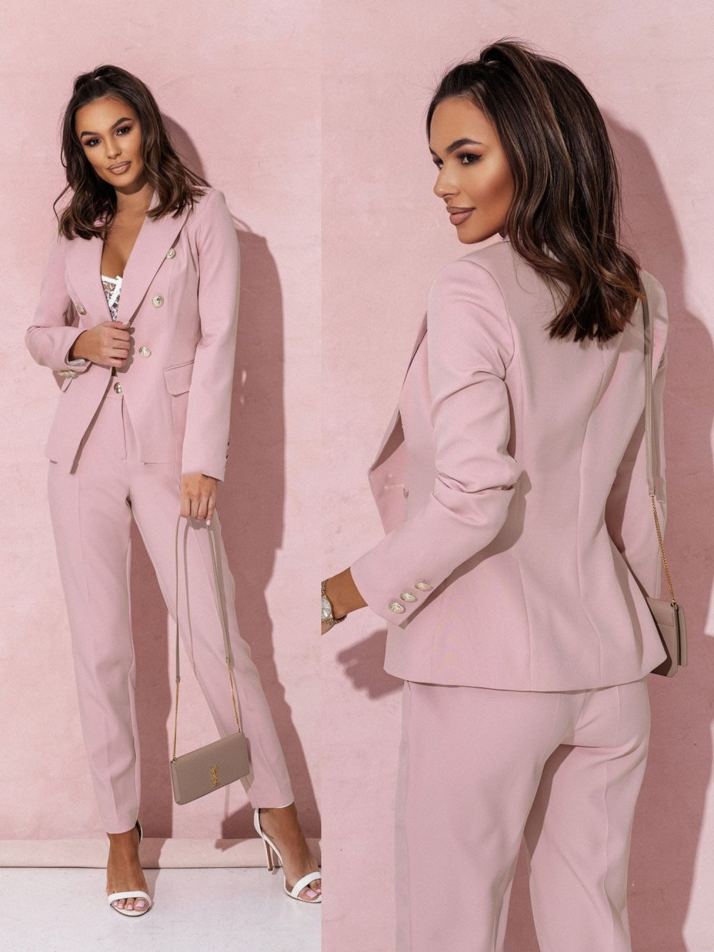 Elvire Elegant Double-Breasted Suit