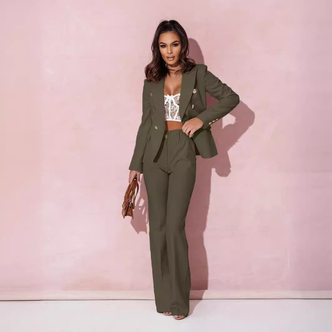 Elvire Elegant Double-Breasted Suit