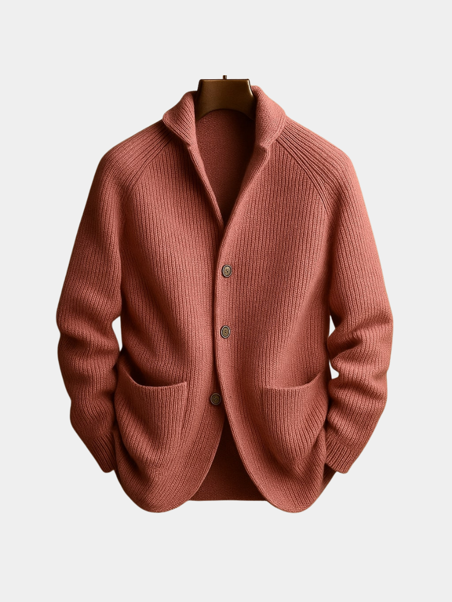 Danoir Paris Men's Knitted Wool Cardigan