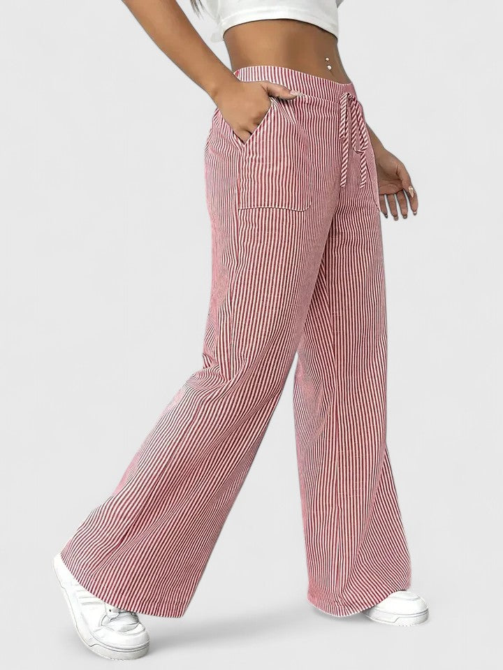 Dominique Elegant Wide-Leg Pants