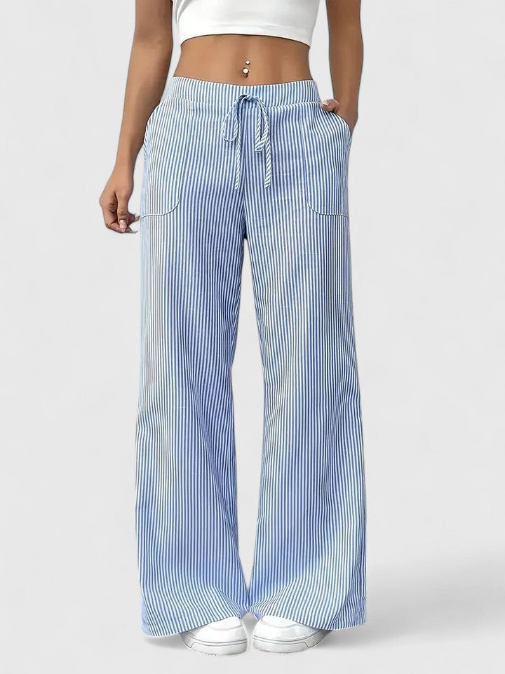 Dominique Elegant Wide-Leg Pants