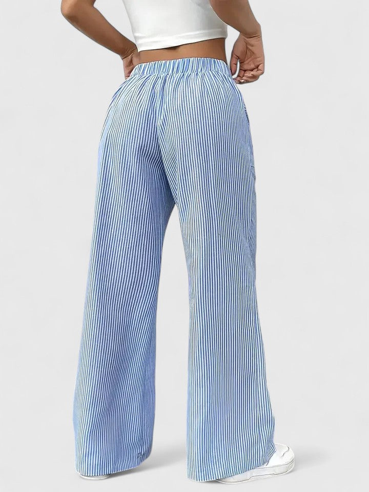 Dominique Elegant Wide-Leg Pants