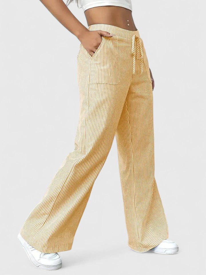 Dominique Elegant Wide-Leg Pants
