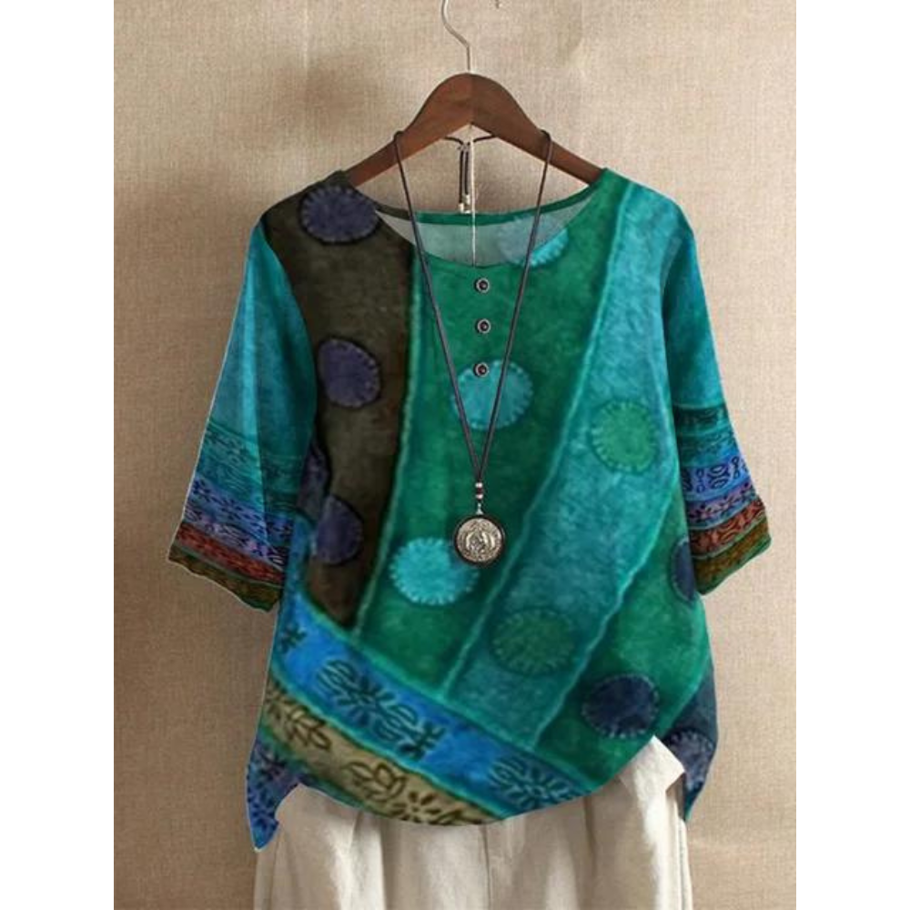 Valarie Colourful Boho Top
