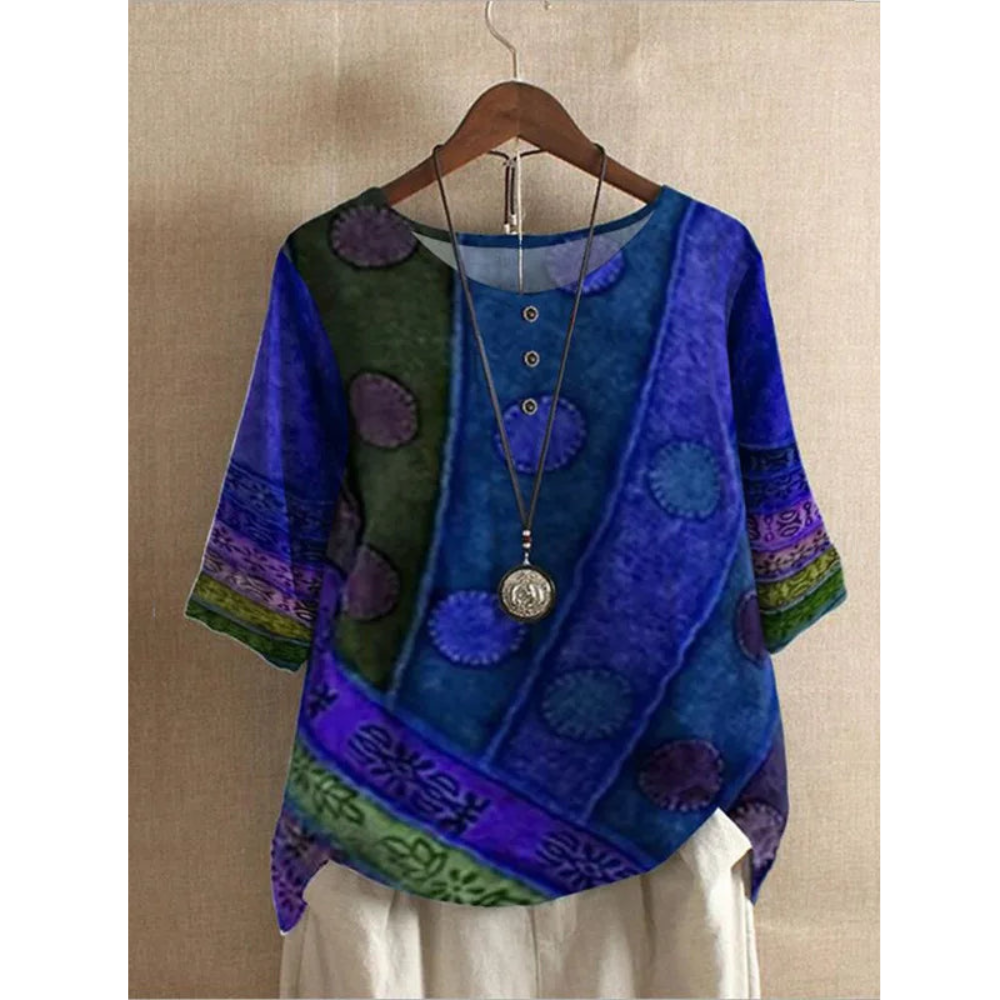 Valarie Colourful Boho Top