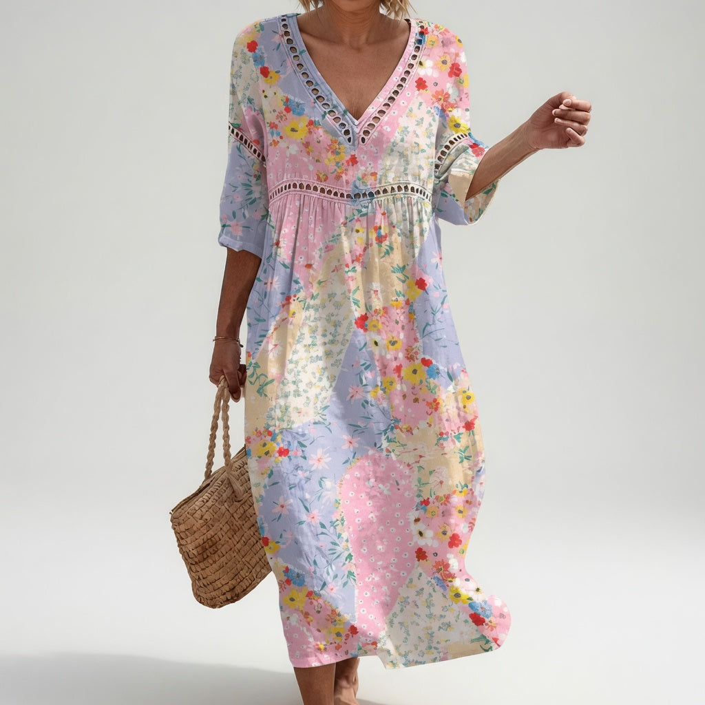 Lysiane Flowy Floral Dress