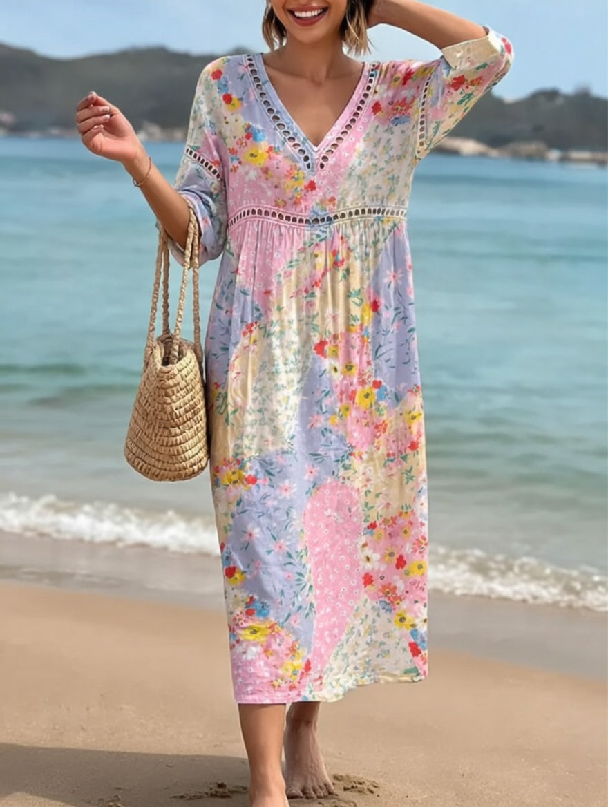 Lysiane Flowy Floral Dress