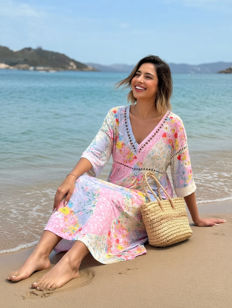 Lysiane Flowy Floral Dress