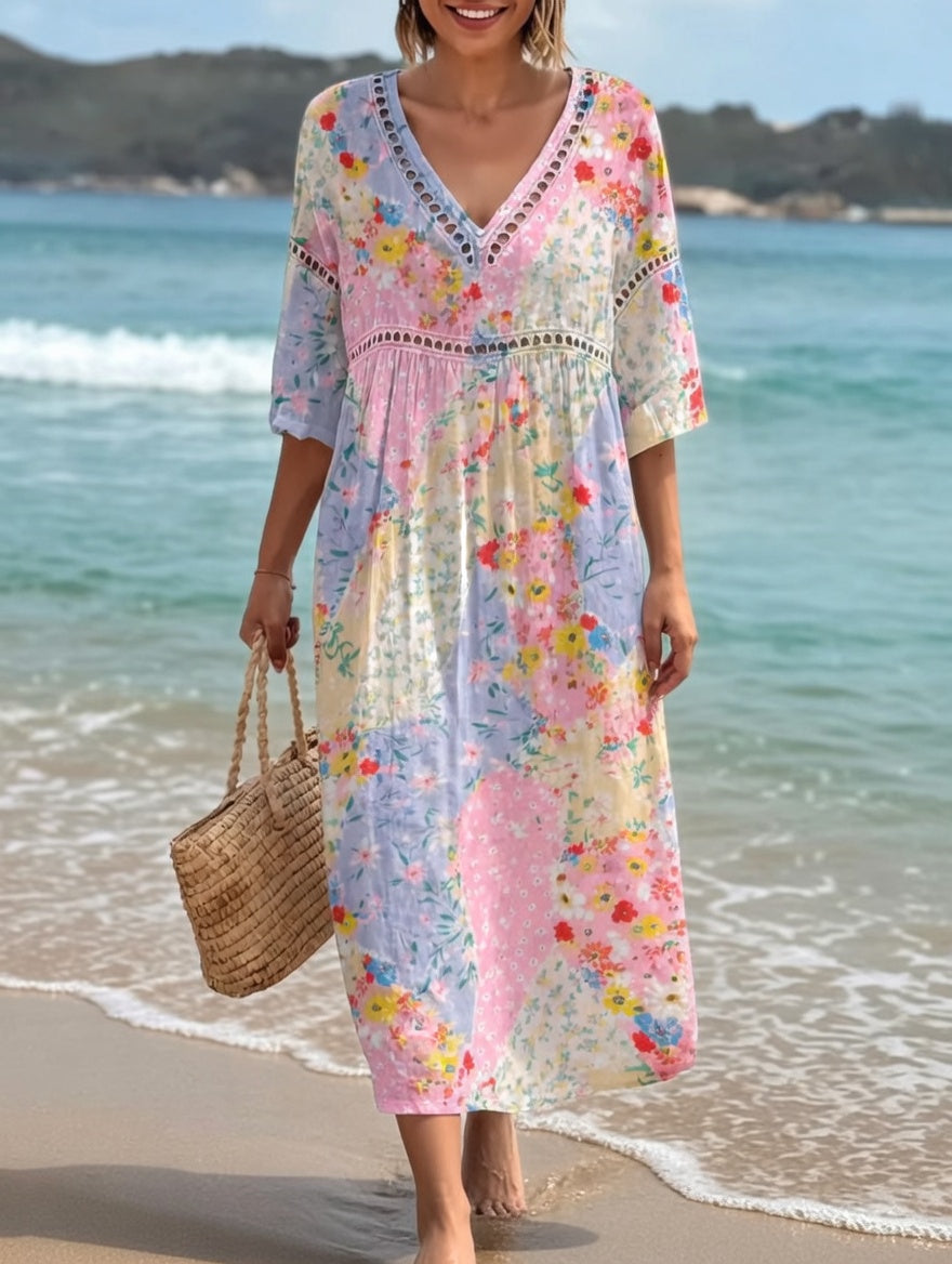 Lysiane Flowy Floral Dress
