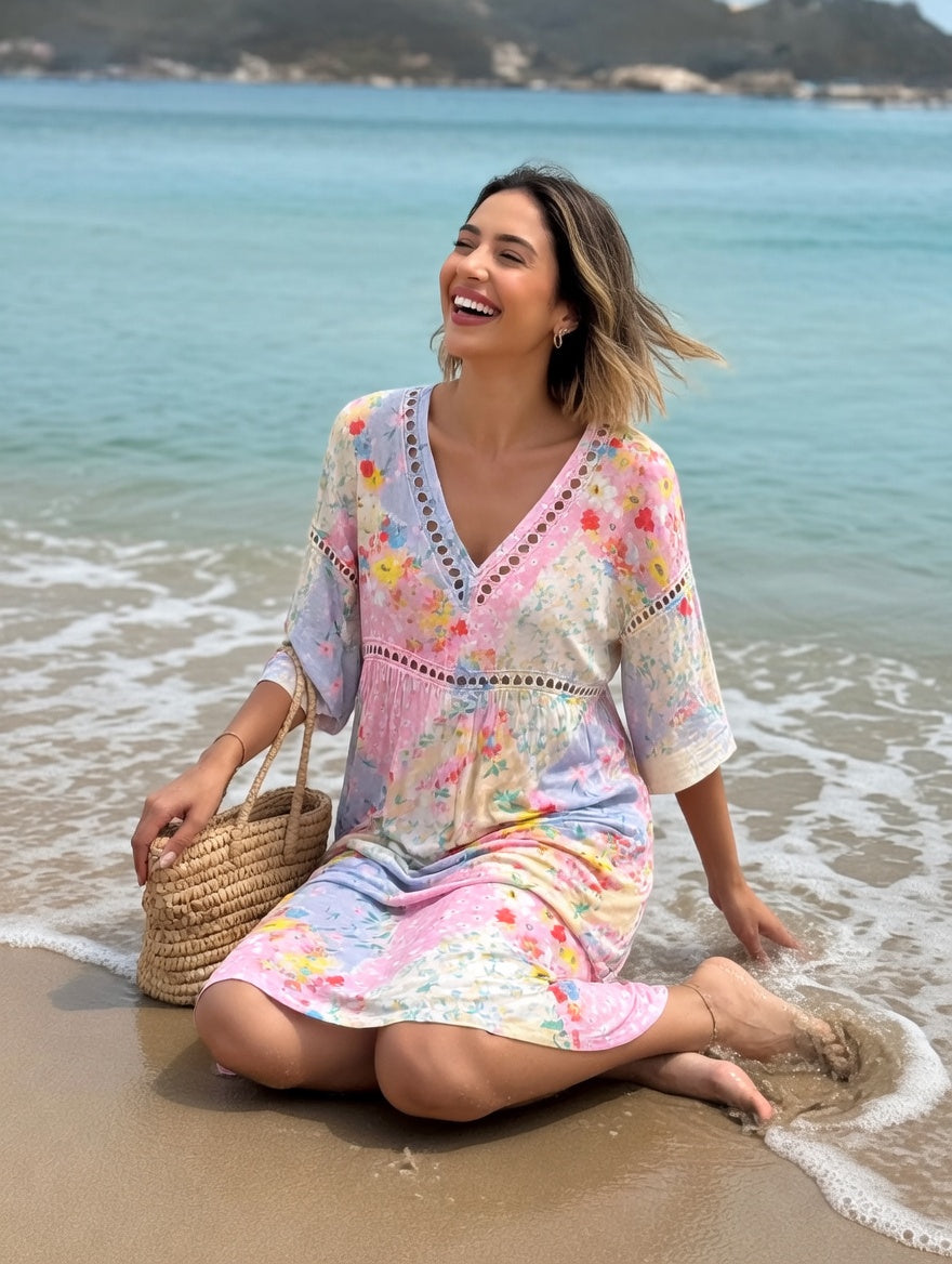 Lysiane Flowy Floral Dress