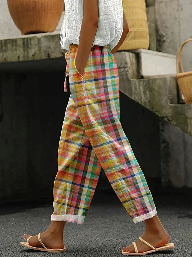 Noëlle Retro Check Pants