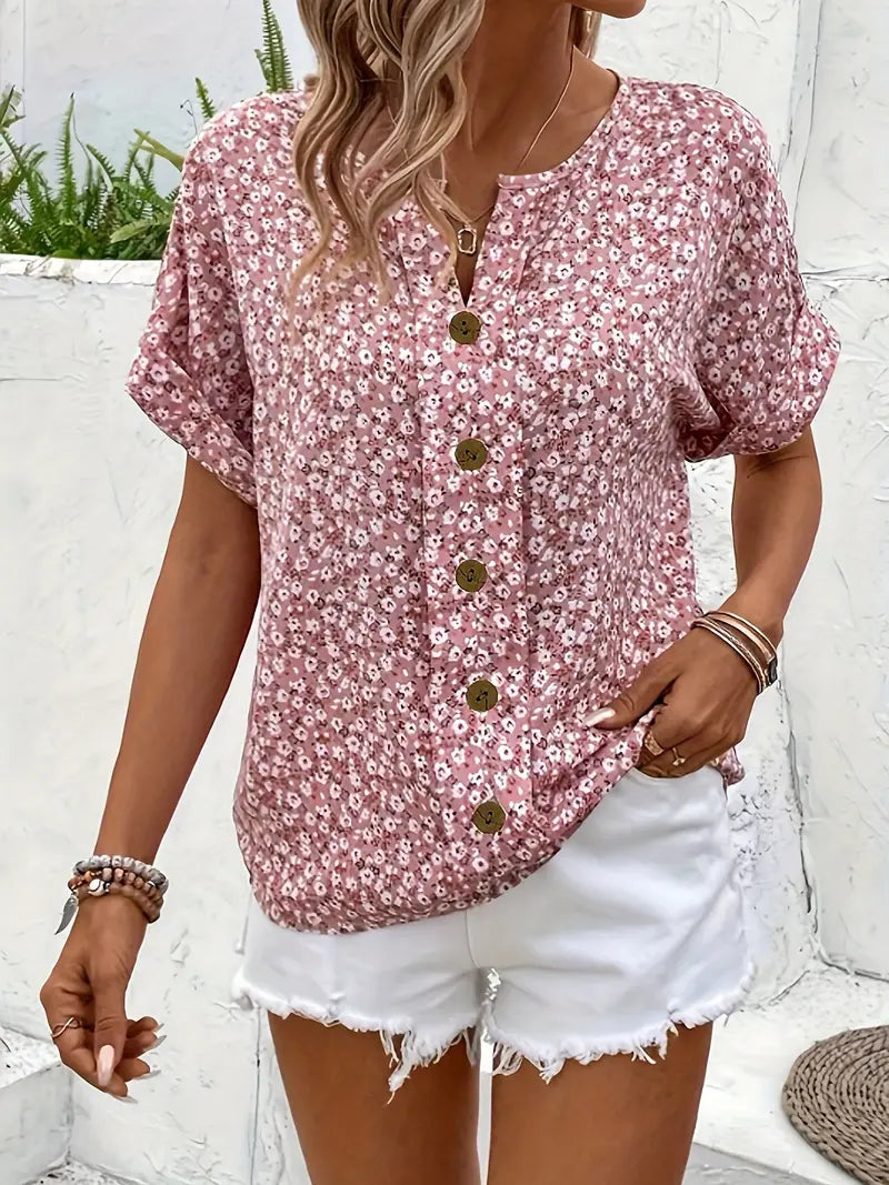 Jelena Elegant Floral Summer Top