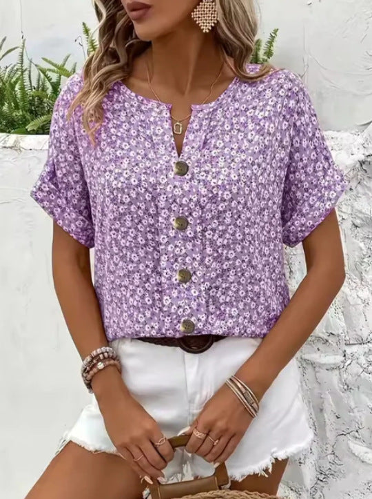 Jelena Elegant Floral Summer Top