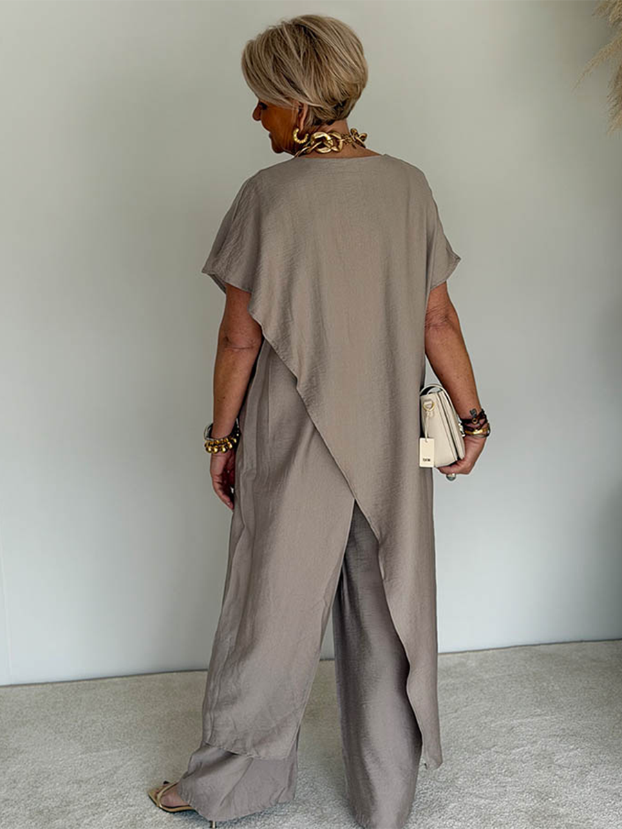 Solène Elegant Relaxed Asymmetric Set