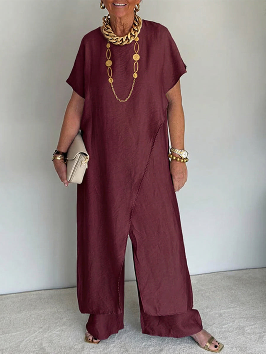 Solène Elegant Relaxed Asymmetric Set