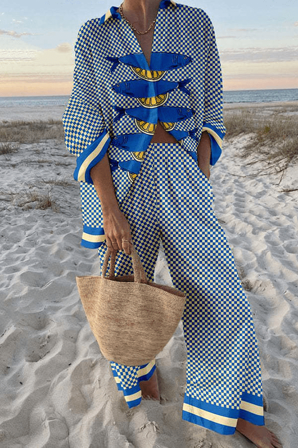 Yareli Linen-Cotton Shirt & Pants Set