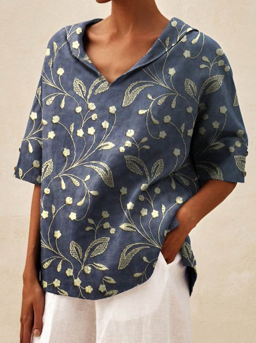 Andrea Light Floral Summer Top