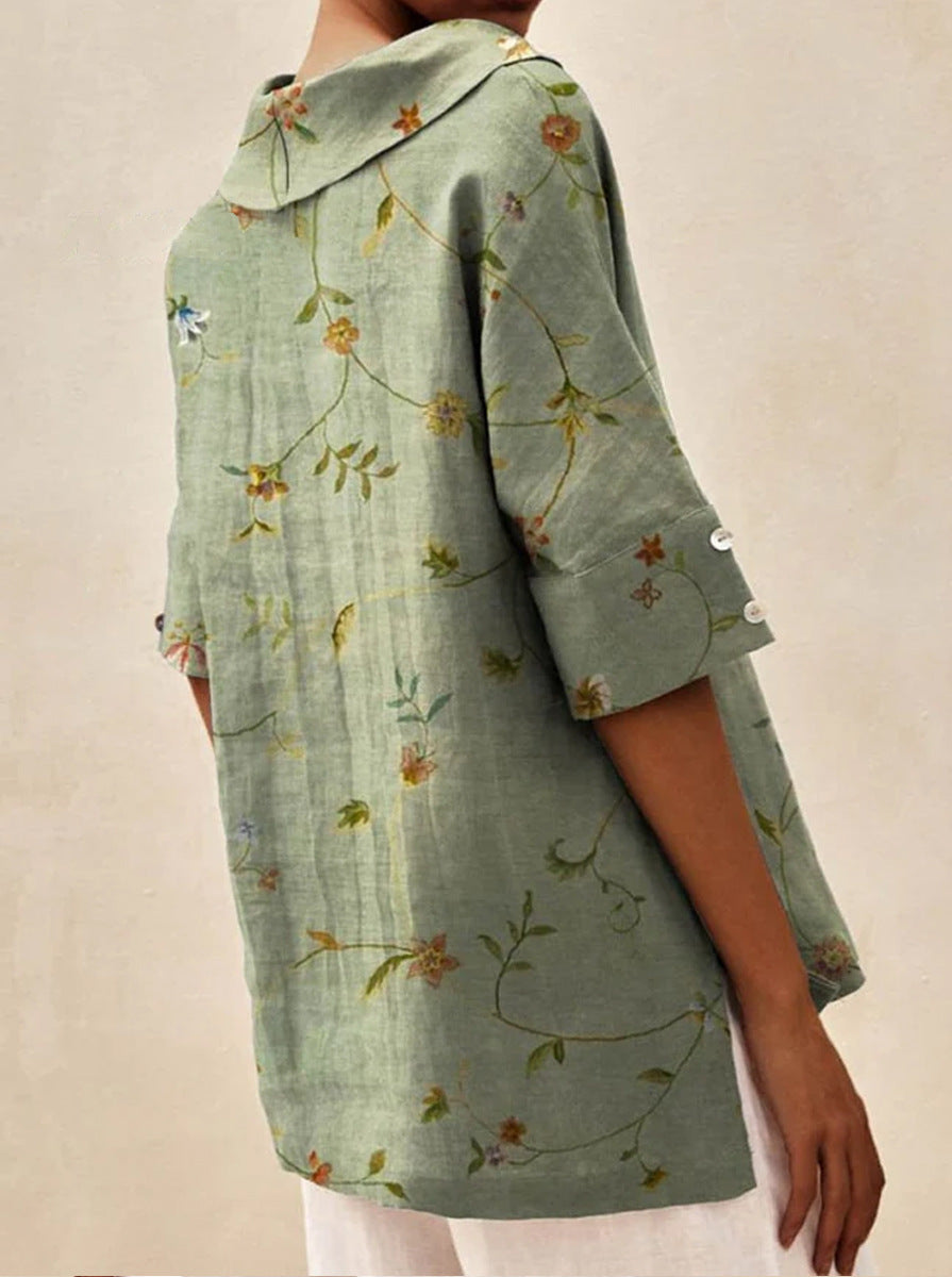 Andrea Light Floral Summer Top