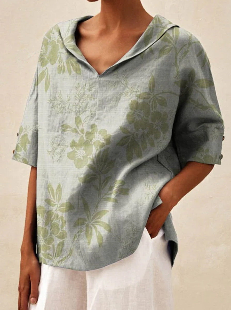 Andrea Light Floral Summer Top