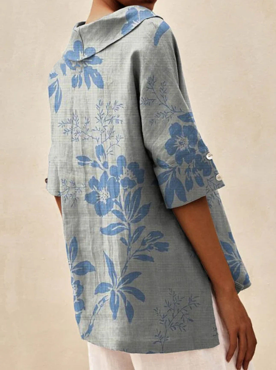 Andrea Light Floral Summer Top
