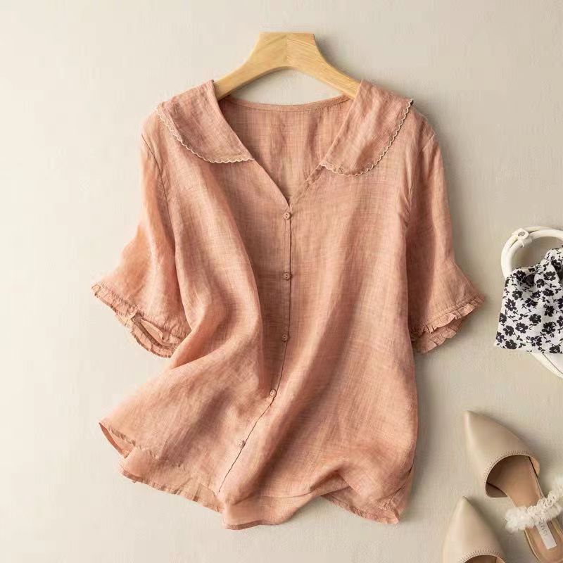 Adèle Airy Linen Blouse
