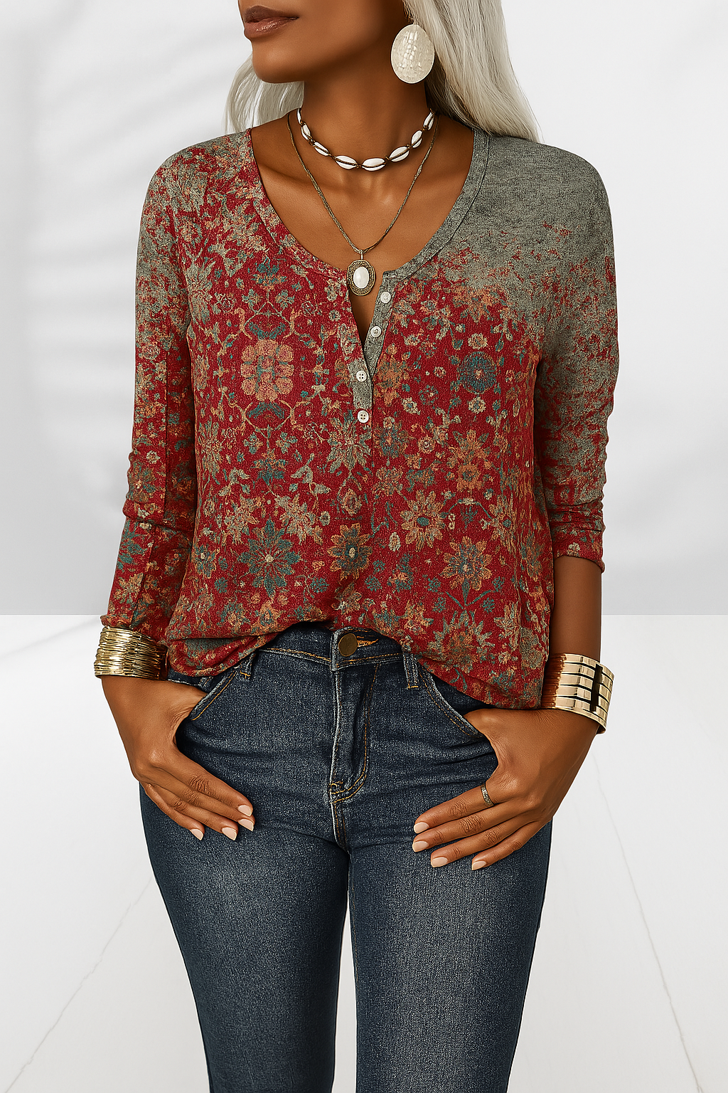 Alina Elegant Boho Blouse