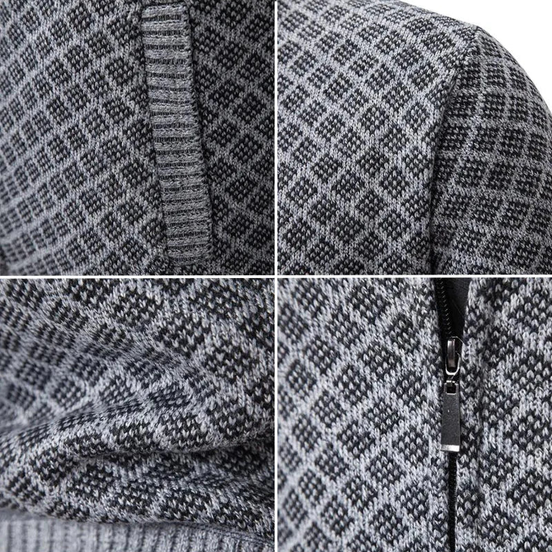 Oliver Luxe Casual Zip Cardigan