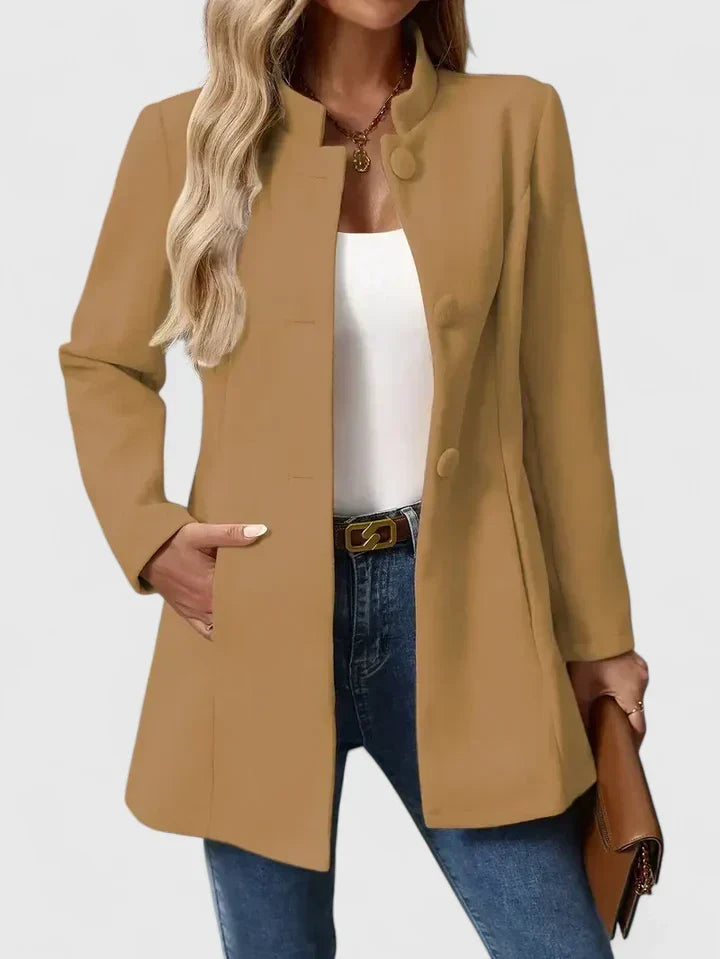 Carmelyssa Elegant Collarless Jacket
