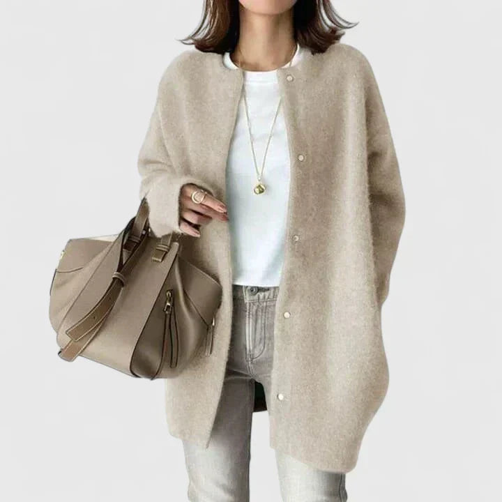 Thalienne Comfy Button-Up Jacket