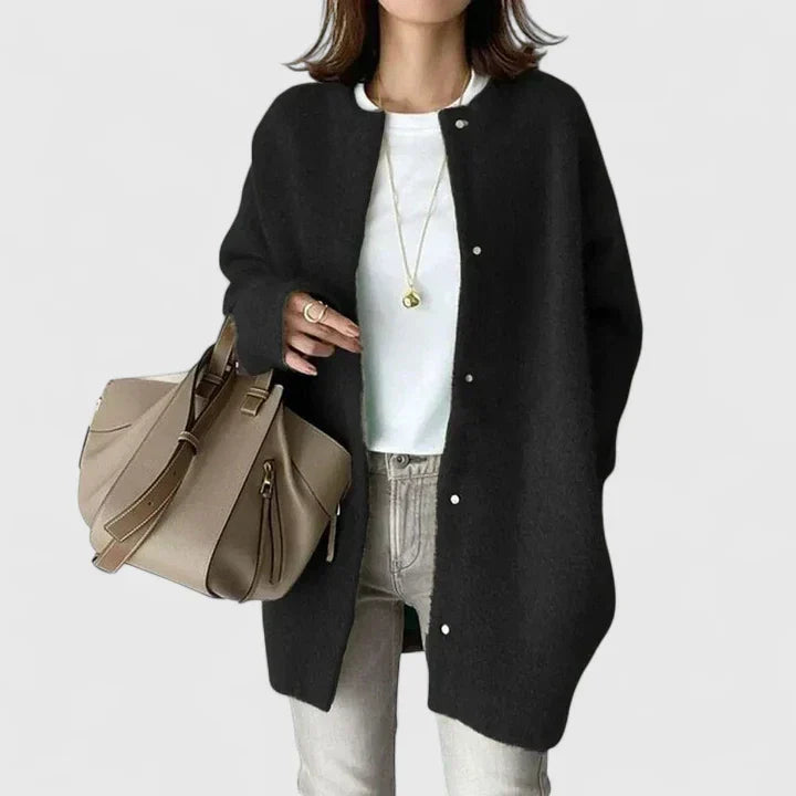 Thalienne Comfy Button-Up Jacket