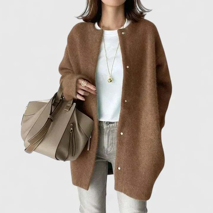 Thalienne Comfy Button-Up Jacket