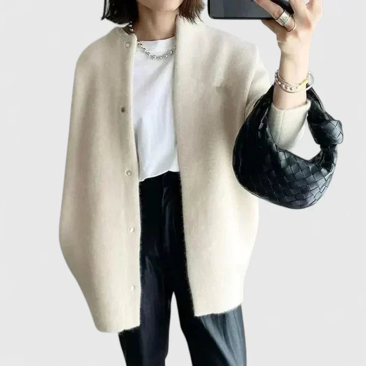 Thalienne Comfy Button-Up Jacket