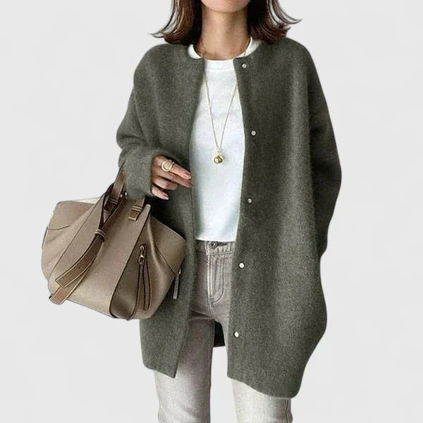 Thalienne Comfy Button-Up Jacket
