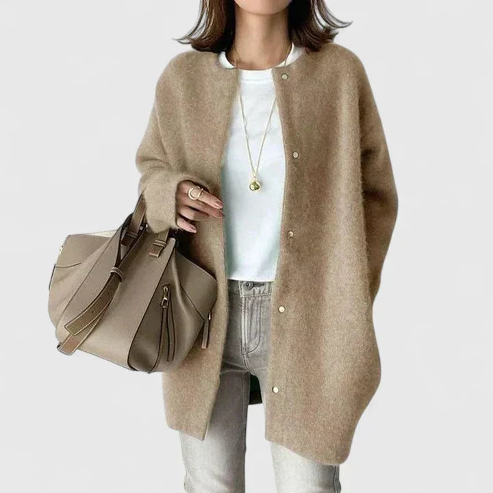 Thalienne Comfy Button-Up Jacket
