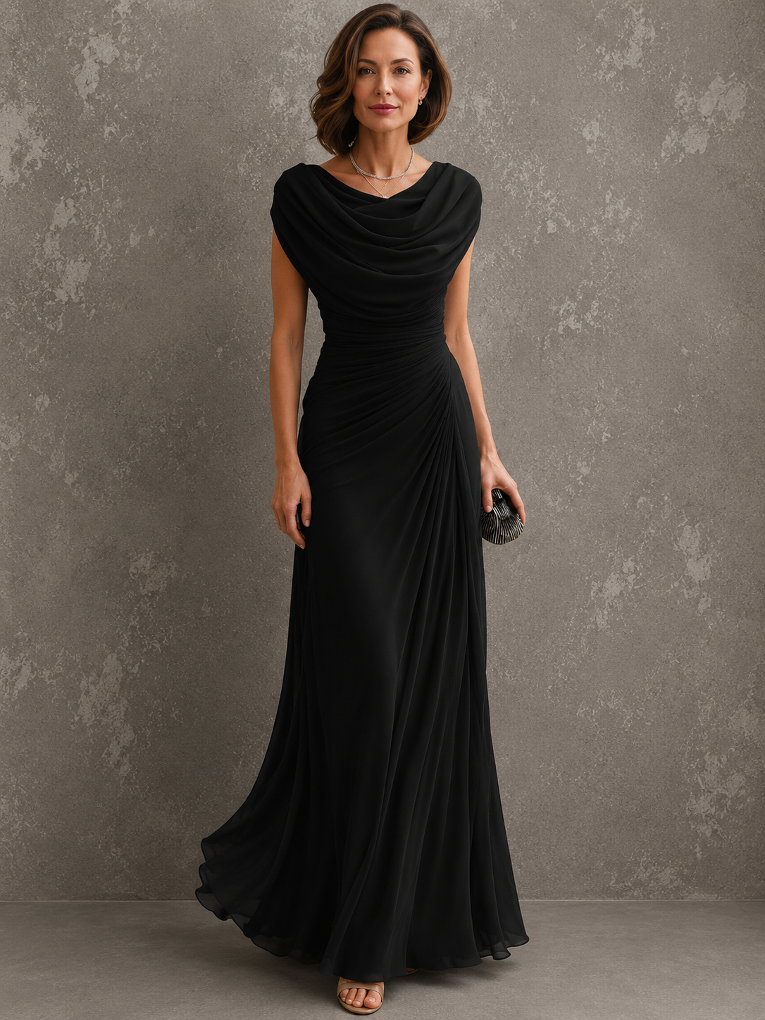 Jenna Draped Maxi Dress