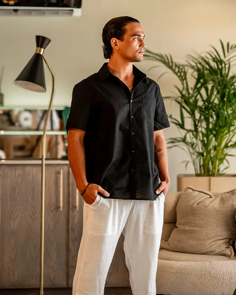 Cape Town Linen Shirt Short Sleeve