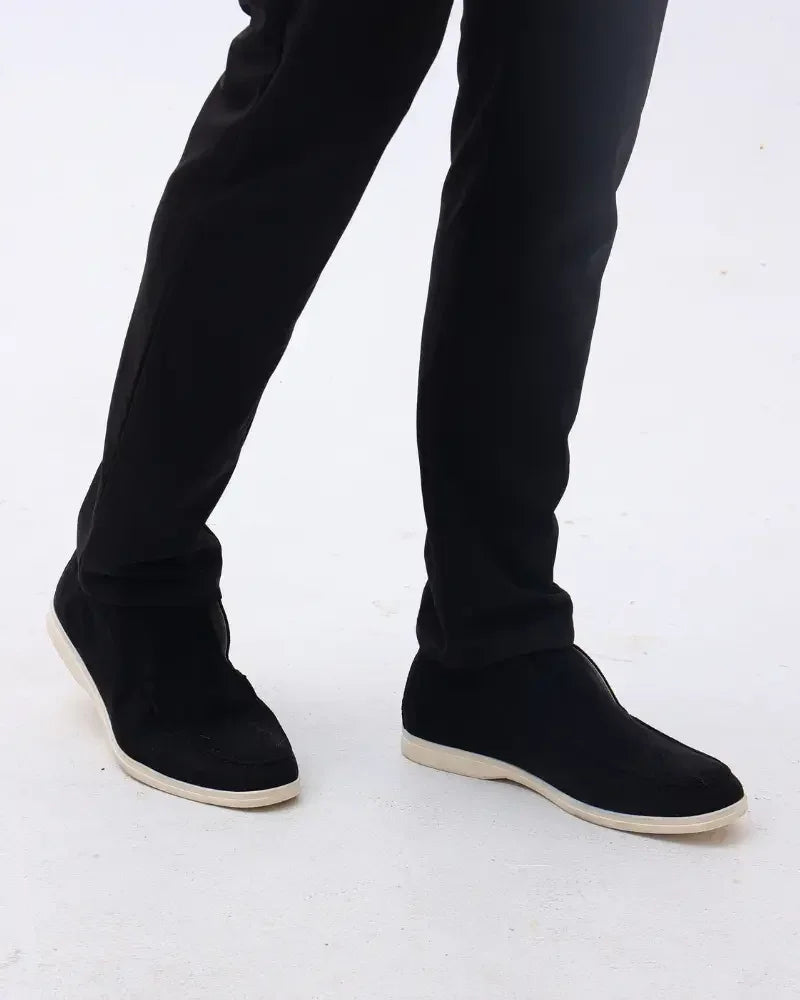 Old Money High-Top Suede Loafers