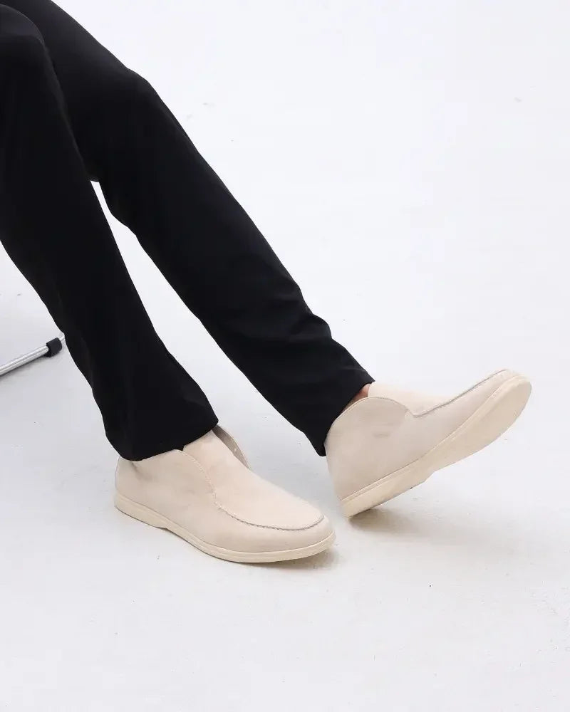Old Money High-Top Suede Loafers