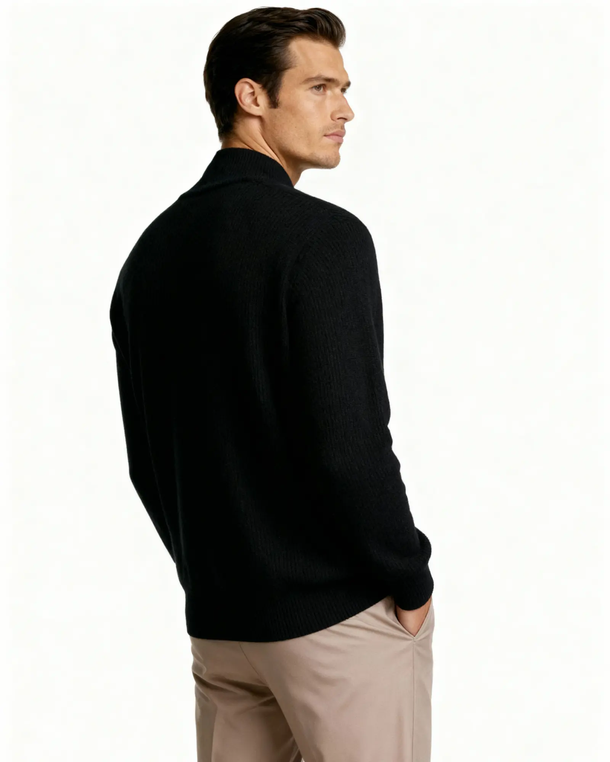 100% Cashmere Zip Cardigan
