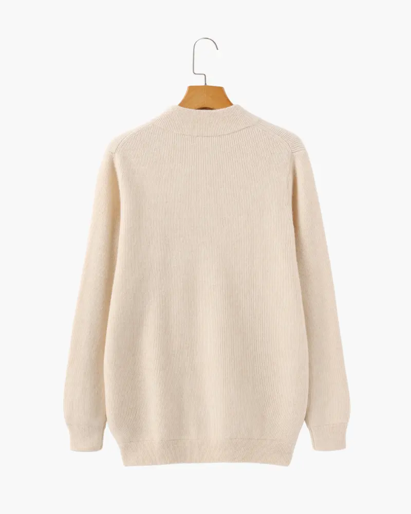100% Cashmere Zip Cardigan